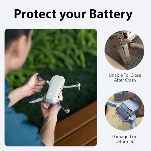 Battery Shell Replacement for DJI Mini 2/2 SE/Mini 4K,Battery Case Repair Parts,Original Batteries Repair Drone Accessories(Only Empty Housing)
