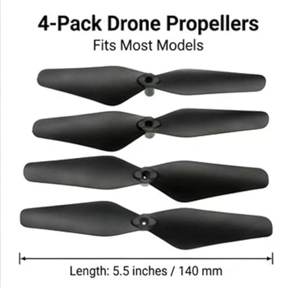 Drone Propellers Set, 58-121mm Mini Brushless Blades, Suitable for Assembling Various Drone Accessories (Medium Folding Fan Blade) - style: Medium folding fan blade