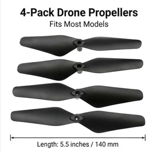 Drone Propellers Set, 58-121mm Mini Brushless Blades, Suitable for Assembling Various Drone Accessories (Medium Folding Fan Blade) - style: Medium folding fan blade