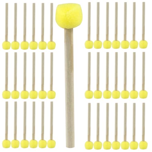 Round Sponge Brush Paint Set, 40 Pcs, 15mm, 0.6 Inch - style: 40 * 0.6Inch