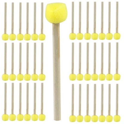 Round Sponge Brush Paint Set, 40 Pcs, 15mm, 0.6 Inch - style: 40 * 0.6Inch