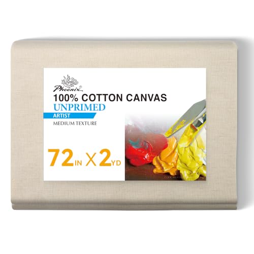 PHOENIX Drop Cloth for Painting - 72 Inch x 2 Yard (6 ft x 6 ft) - size: 72" x 2 yard