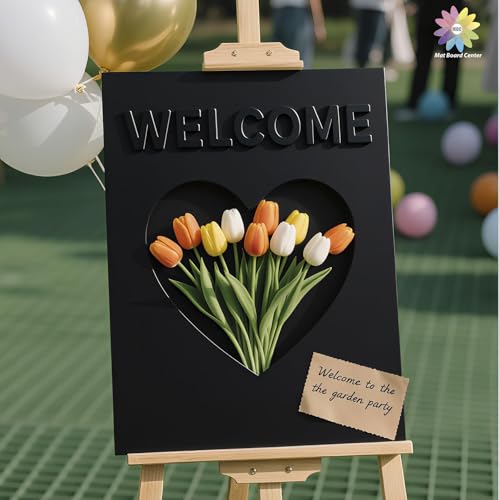 Mat Board Center, Pack of 10 Acid-Free Foam Boards, 8x10 inch Black Foam Boards, 3/16" Thick - color: Black, size: 8x10