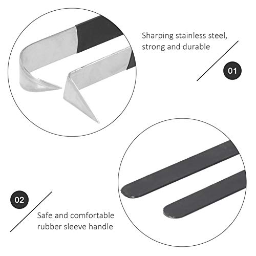 Pottery Trimming Tools Set, 4-Piece Stainless Steel Carving Clay Sculpture