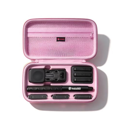 XANAD Hard Case for Insta360 X5 / X4 / X4 Air /X3 / X2 Action Camera,Pink - color: Pink