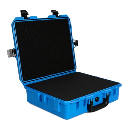IP67 Waterproof Protective Hard Case with Custom Foam Insert, 22", Blue