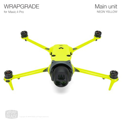 WRAPGRADE Full Wrap Skin Stickers Compatible with DJI Mavic 4 Pro (Neon Yellow) - color: Neon Yellow