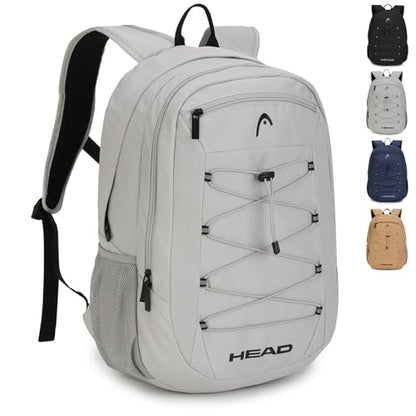 HEAD 30L Drone String Backpack,Large Laptop Backpack Fits 15.6" Laptop - color: Grey