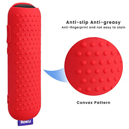 Red Remote Cover for Roku Voice Remote (Official) RCA1R, RC-GZ1 Controller - color: Red