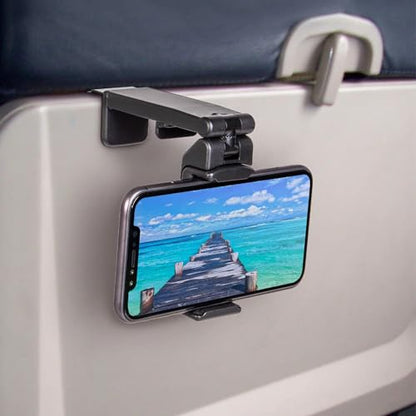 Perilogics Universal Airplane Phone Holder Mount, Plane Travel Essentials - color: Black