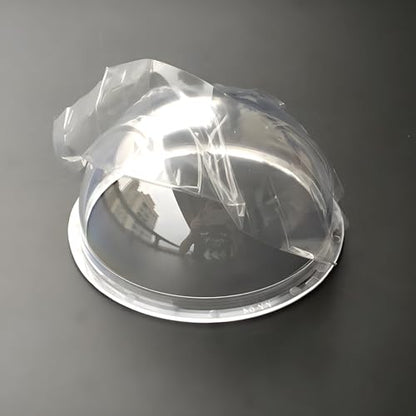 4 Inch Polycarbonate Clear CCTV Security Camera Dome Cover Round Camera Lens Transparent Plastic Cap, Decoration Display Cover, Replacement Dome Cover Outer Diameter 100mm