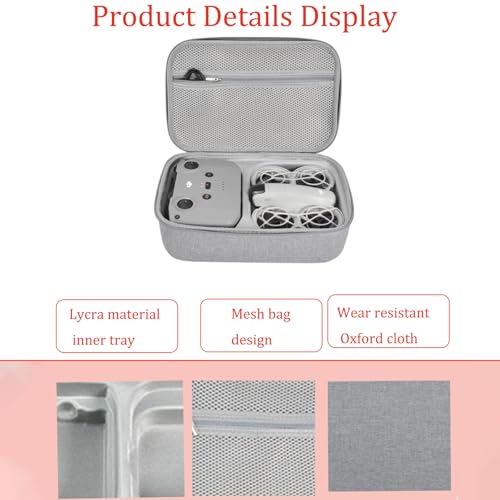durable hard dji neo case, shockproof dji neo drone case for DJI drone combo, RC-N3 remote controller, batteries and other accessories