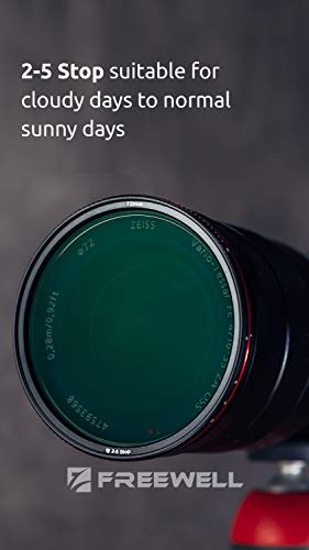 Freewell 72mm Threaded Hard Stop Variable ND Filter Standard Day 2 to 5 Stop - size: 72mm, style: 2-5 Stop