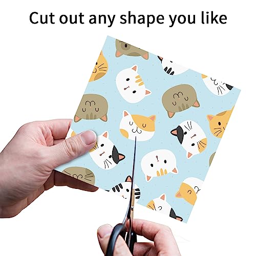 6x6" Cardstock Single Sided Scrapbooking,Craft Decorative Scrap Book Paper - color: 24sheets-cat