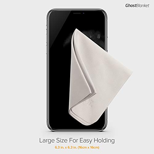 UPPERCASE Designs GhostBlanket Microfiber Cleaning Cloth for Glasses, Tablet, Laptop Screens, Phone Screens, Camera Lenses (4 Pack) - size: 4 Pack