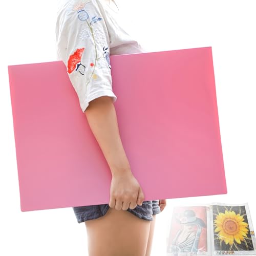 Diamond Art Portfolio Book 22"×16" (55cm×40cm), 30sleeves, A2, Red - color: Red