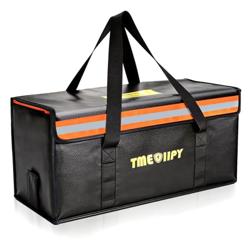 TMEOIIPY Ebike Battery Bag, Fireproof Large Capacity for Charging - style: 22 X 9.5 X 9.5in