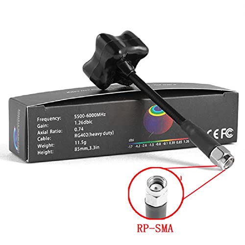 Circular Polarized Triumph Antenna Heavy Duty Cable Extra Compact for FPV Racing Quadcopter Accessories - size: RP-SMA