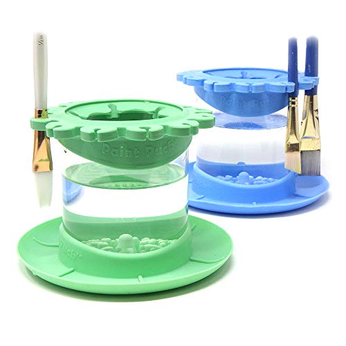 Paint Puck Ultimate Rinse Cup Paint Brush Cleaner, Mug (4 in), Green - color: Green, size: Mug