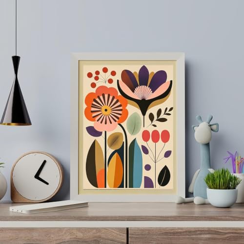 3 Pack Cute Flower Paint by Numbers Kit for Adults Beginner (Without Frame) - color: YH05004