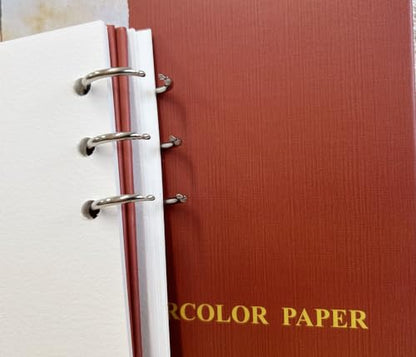MAIMOUFIN Square Spiral Watercolor Sketchbook, 100% Cotton Hot Press