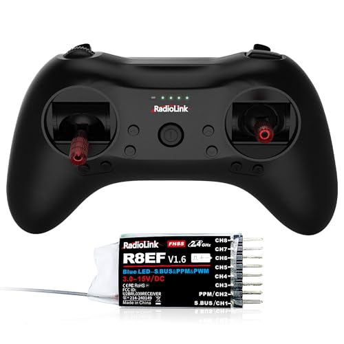 Radiolink T8S 8 Channels 2.4G Pocket RC Transmitter and R8EF Receiver - color: Left Stick Not Self Center