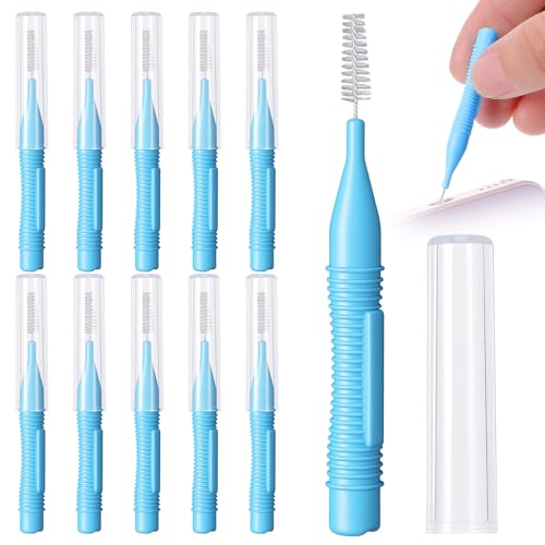 10 Pcs Charging Port Cleaner Phone Port Cleaner USB C Ports Cleaning Tool Anti-Clogging Phone Mini Brushes Phones Speaker Cleaners for Speaker and Receiver Tablet Camera Etc - color: blue