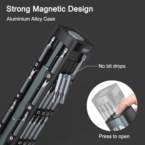 Precision Screwdriver Set, 46 in 1 Mini Magnetic Screwdriver Set, Multifunction Precision Kit, Portable Repair Tool Kit for Computer, Eyeglass, Phone, Watch