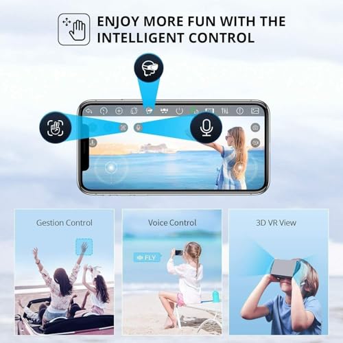 4DV13 Mini Foldable RC Drone with 1080P HD Camera, WiFi FPV Quadcopter, 3 Batteries, 26 Min Flight, Beginner Friendly