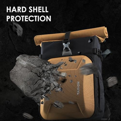 TARION Urban Large Camera Backpack with Rolltop Hardshell 16L Gold XH - color: Gold