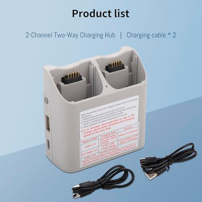 Two-Way Charger with 45W Storage Charger Compatible for DJI Neo Battery