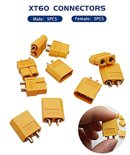 T-Plug XT60 EC3 Male and Female Adapter Connectors for RC ESC Battery