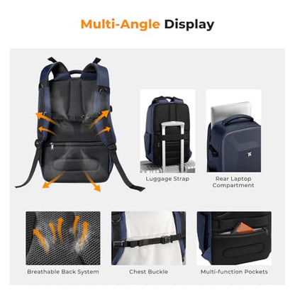 K&F CONCEPT Camera Backpack,Hardshell Photography DSLR Camera Bag - color: Deep Blue