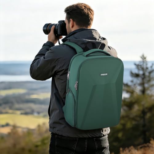 MOSISO Camera Backpack,Photography Camera Bag with Lens Pouch,Emerald Green - color: Emerald Green