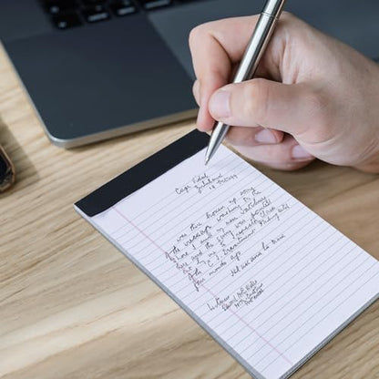 Goefun Note Pads 5x8 12 PCS, Small Legal Pads White-30 Sheets Per Notepad - color: white, size: 5x8
