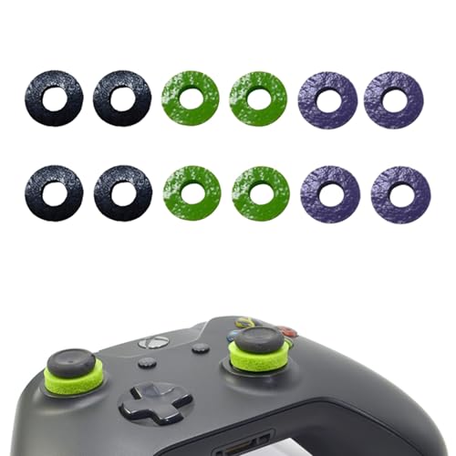 12 Pcs Precision Rings, Aim Assist Target Motion Control, Joystick Protector Compatible with Playstation 4 (PS4), PS5, Xbox One, Xbox Series X, Switch Pro and Scuf Controller Grips, Gaming Accessories - color: 12pcs Universal PrecisionRings