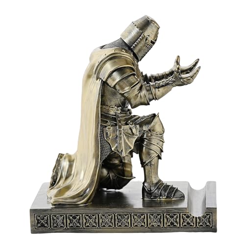 Medieval Templar Vanguard Officer Knight Pen Holder Desk Organizers Bronze - color: Bronze