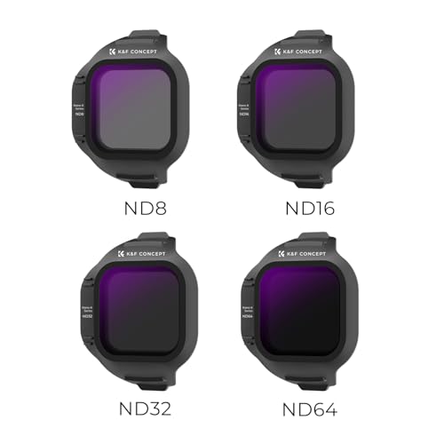 K&F CONCEPT ND Filter Set Compatible with DJI Mini 5 Pro - style: ND8+ND16+ND32+ND64