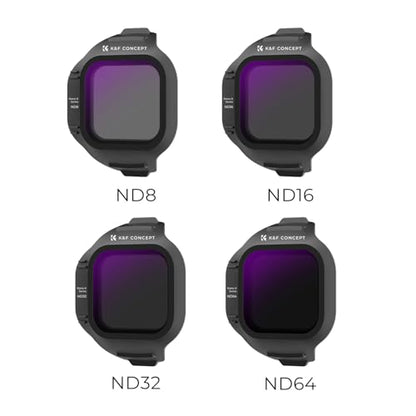 K&F CONCEPT ND Filter Set Compatible with DJI Mini 5 Pro - style: ND8+ND16+ND32+ND64