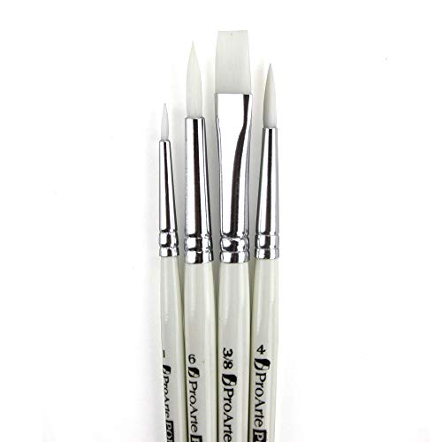 Pro Arte : Polar : Brush Wallet Set of 4 : 1-4-6 Round & 3/8 Flat