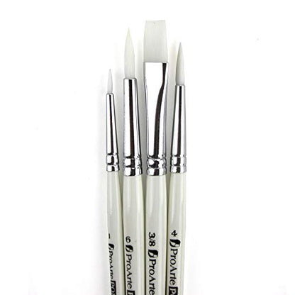 Pro Arte : Polar : Brush Wallet Set of 4 : 1-4-6 Round & 3/8 Flat