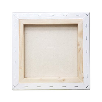 LWR CRAFTS Stretched Canvas 10" X 10" Pack of 6 - size: 10"x10"x6
