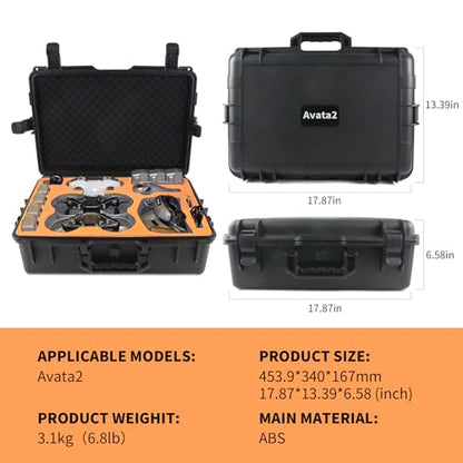 Hard Case for DJI Avata2,Avata 2 Drone Carrying Case [CASE ONLY]