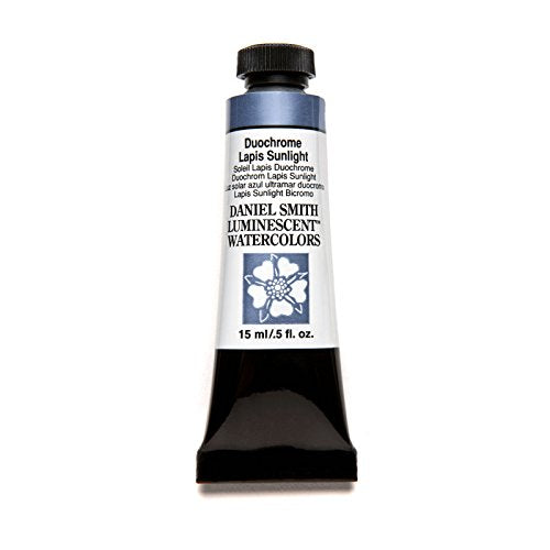 Daniel Smith Extra Fine Watercolor 15ml Paint Tube, Duochrome, Lapis Sunlight (284640049), 0.50 Fl Oz (Pack of 1) - color: Duochrome, Lapis Sunlight