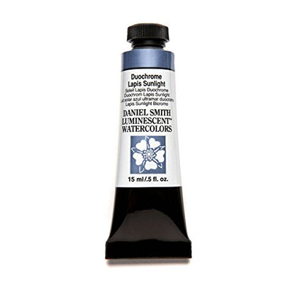 Daniel Smith Extra Fine Watercolor 15ml Paint Tube, Duochrome, Lapis Sunlight (284640049), 0.50 Fl Oz (Pack of 1) - color: Duochrome, Lapis Sunlight