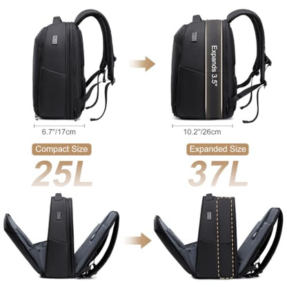 FENRUIEN Expandable Laptop Backpack 15.6 Inch for Men Business Travel