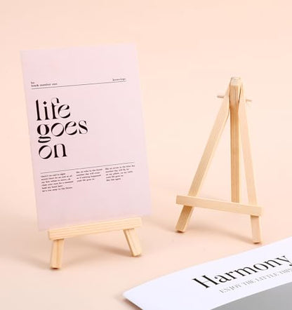 5Pcs Mini Wooden Easel, Mini Canvas Stand for Display Picture Canvas, 3 in