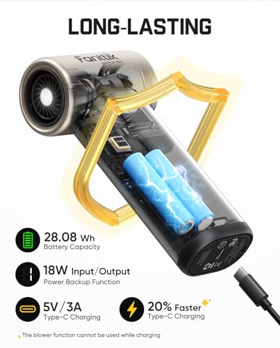 Fanttik B11 Pro Max Electric Air Duster with Powerbank Function (Champagne) - color: Champagne Gold