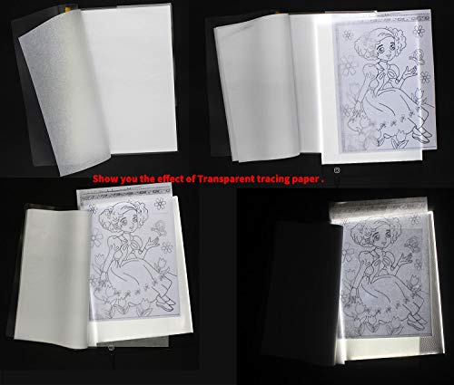 A4 Tracing Pad LED Light Board Artists Light Boxes, Portable Ultra-Thin Adjustable USB Power Artcraft LED Trace Light Pad for Drawing, Sketching, Animation, Tattoo