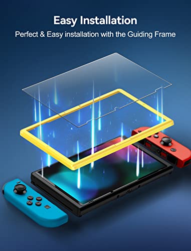 ivoler Screen Protector [2 Pack] Matte Tempered Glass for Nintendo Switch 6.2 inch, Matte Anti Glare Screen Protector with [Alignment Frame] Anti-Scratch Full Coverage Guard for Nintendo Switch - size: Nintendo Switch 6.7''